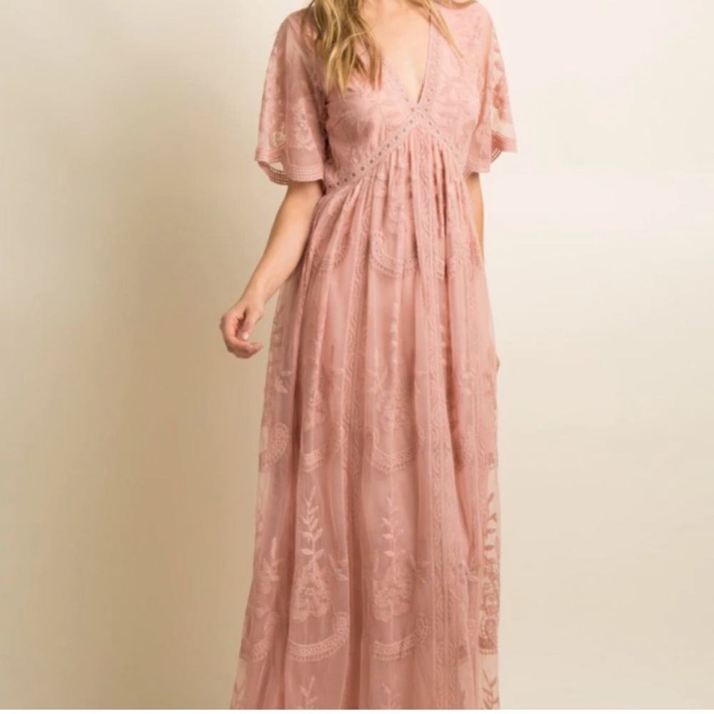 Pinkblush maxi dress maternity size small